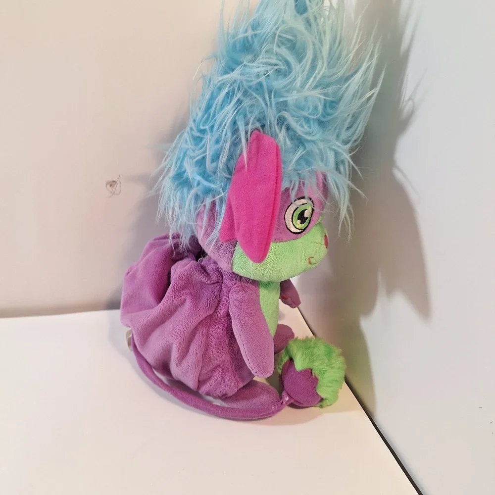 SPIN MASTER NETFLIX POPPLES YIKES PURPLE GREEN BLUE PLUSH 2015‎
